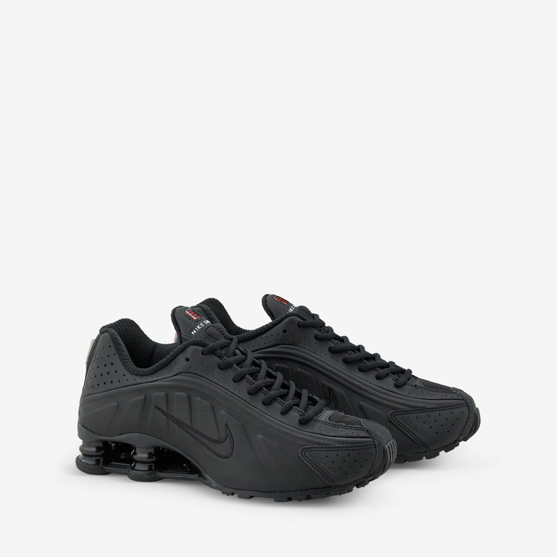 Women's Shox R4 Black | Black | Black | Max Orange Footwear