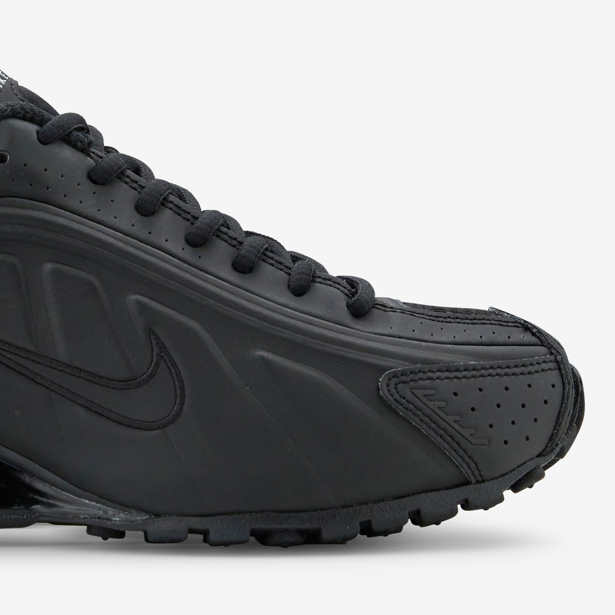 Women's Shox R4 Black | Black | Black | Max Orange – Above The Clouds