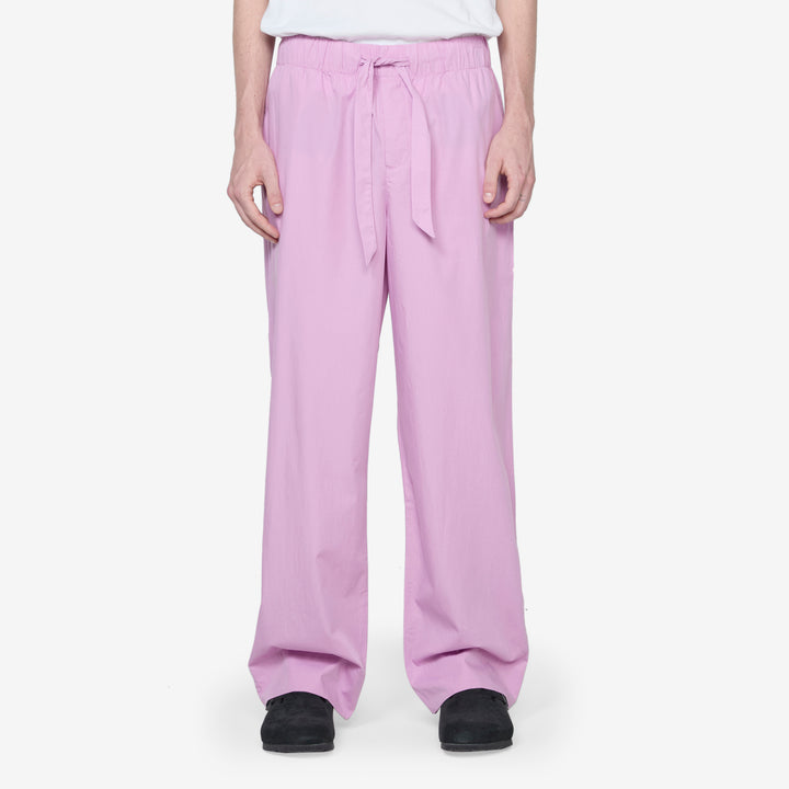 Cotton Poplin Pyjama Pant Purple Pink Front