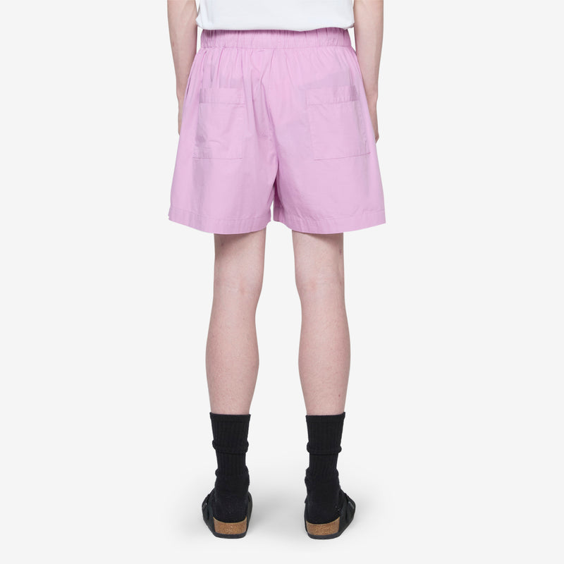 Cotton Poplin Pyjama Shorts Purple Pink