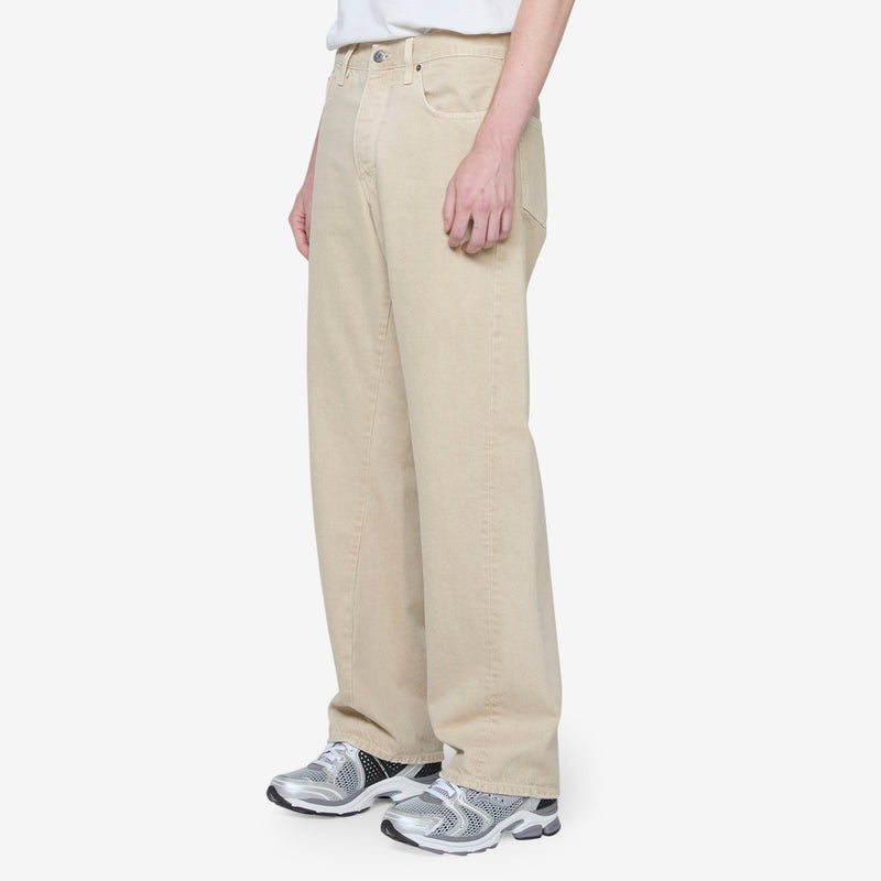Wide Twist Work Jeans Vintage Sand Pants