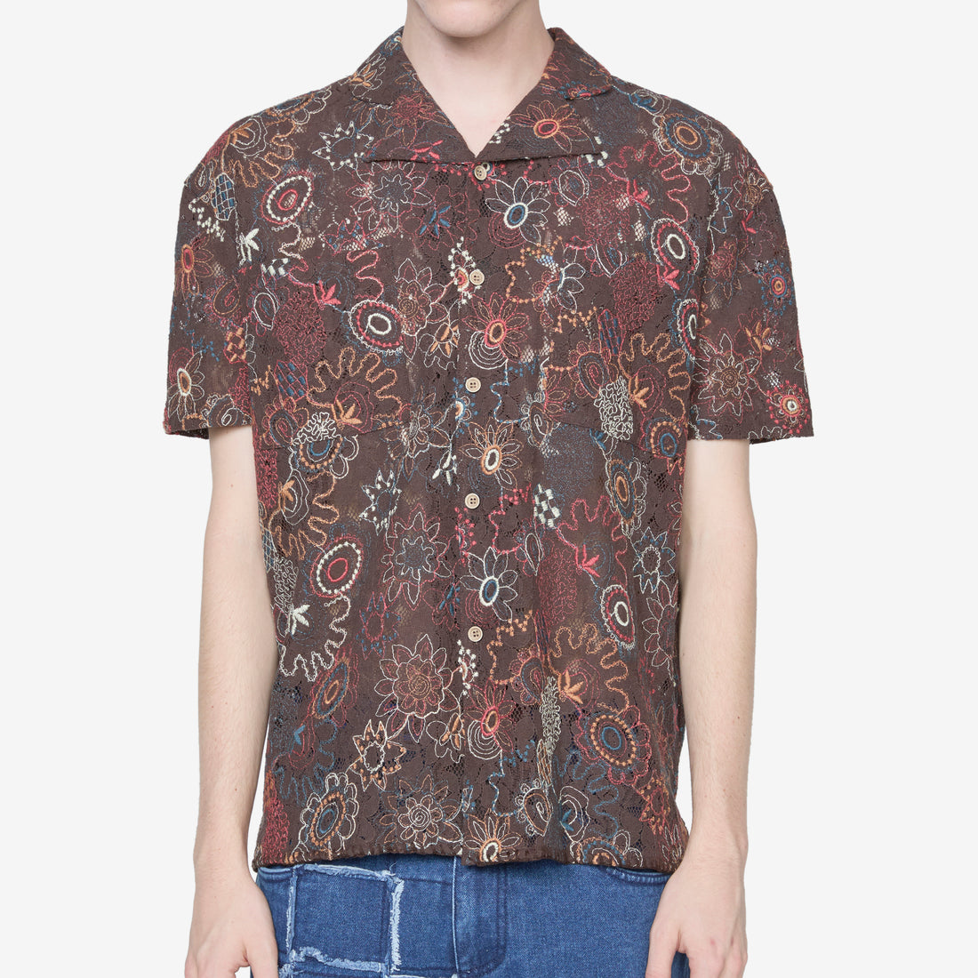 Linus Jacquard Shirt Brown Shirts