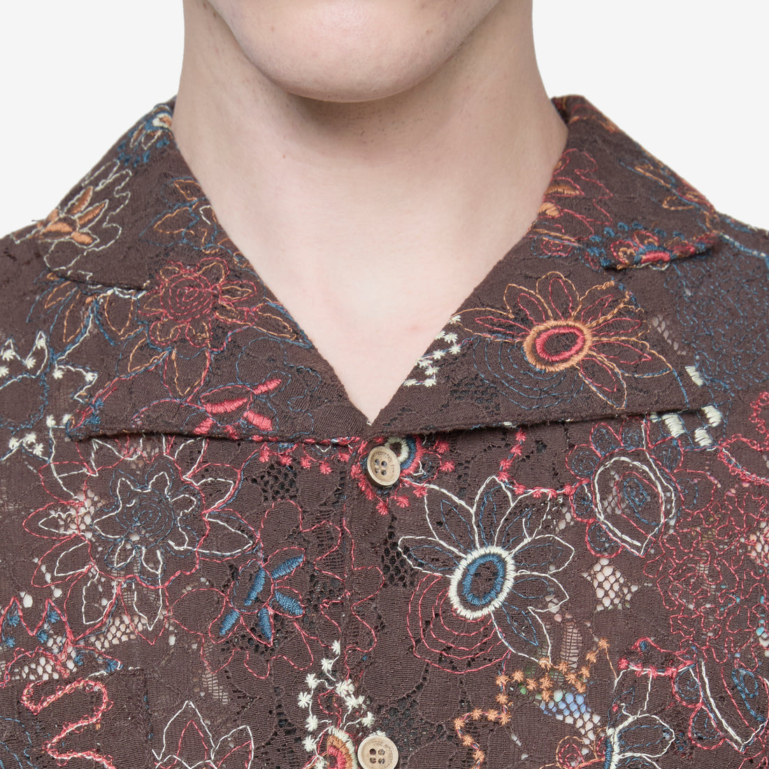 Linus Jacquard Shirt Brown Shirts