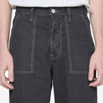 Wide Twist Work Jeans Black