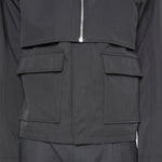 Layered Boxy Jacket Black