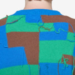 Fisherman Intarsia Crewneck Sweater Green