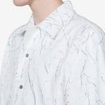 Wrinkle Bowling Short Sleeve Shirt White