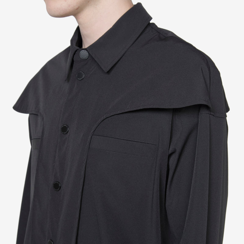 Washed Technical Shirt Black Shirts
