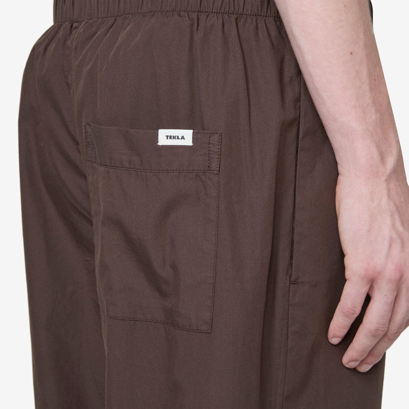 Cotton Poplin Pyjama Pant Coffee