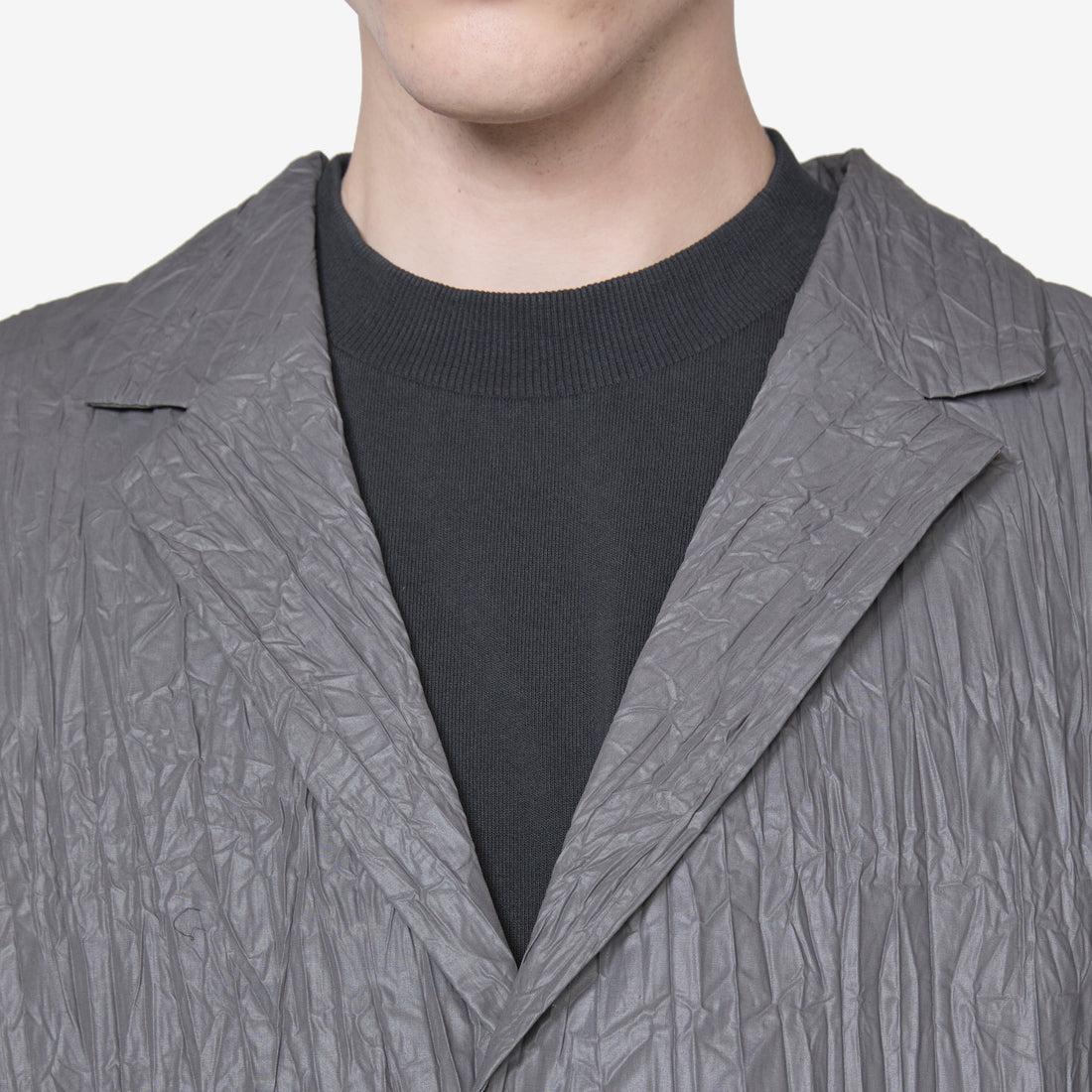 Crinkle Blazer Graphite Jackets