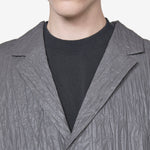 Crinkle Blazer Graphite