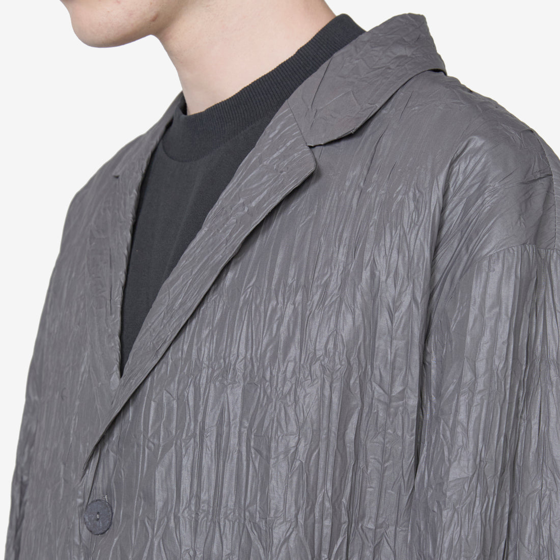 Crinkle Blazer Graphite Jackets
