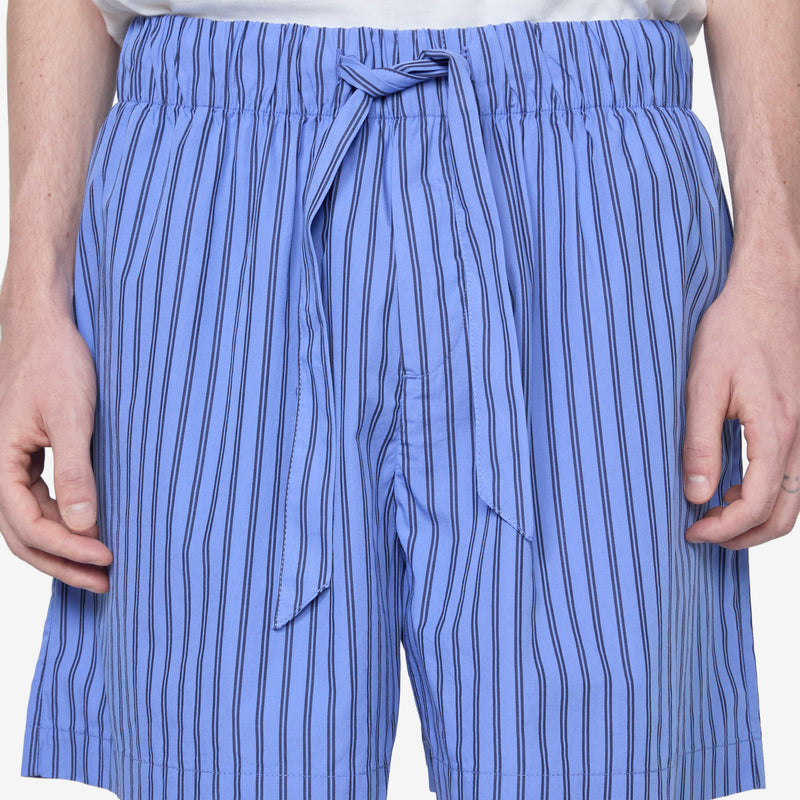 Cotton Poplin Pyjama Shorts Boro Stripes