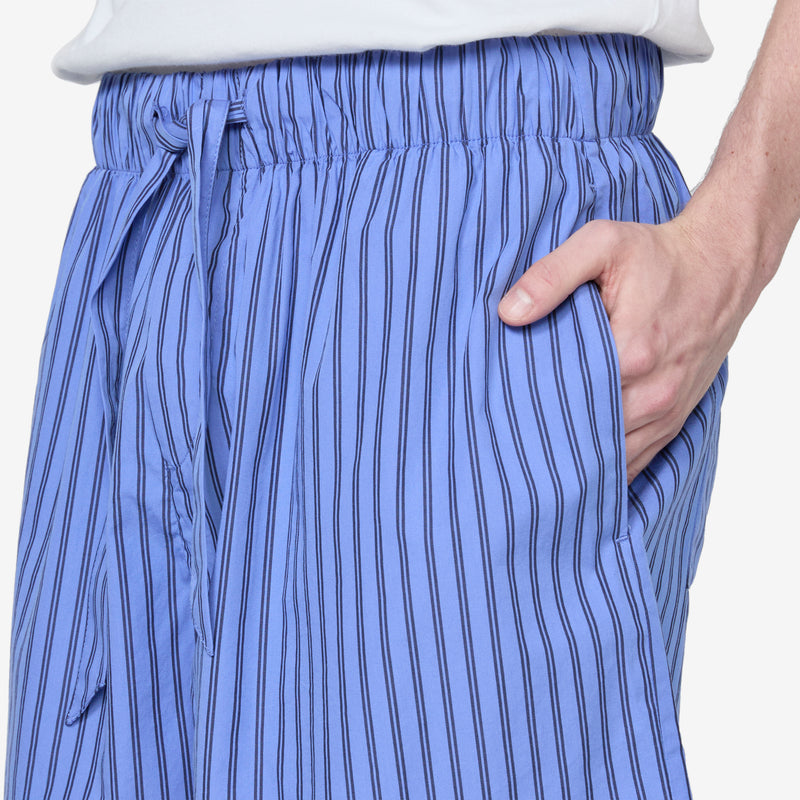 Cotton Poplin Pyjama Shorts Boro Stripes