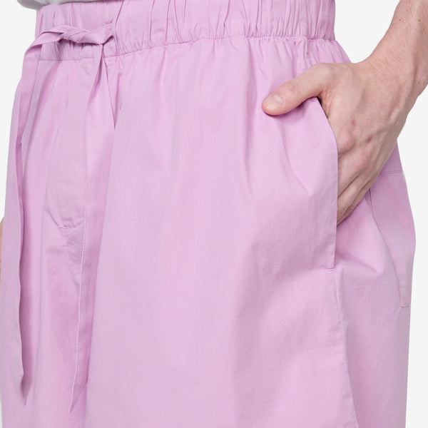 Cotton Poplin Pyjama Shorts Purple Pink