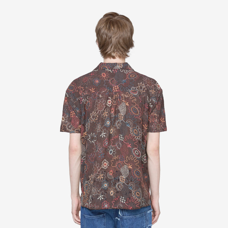 Linus Jacquard Shirt Brown