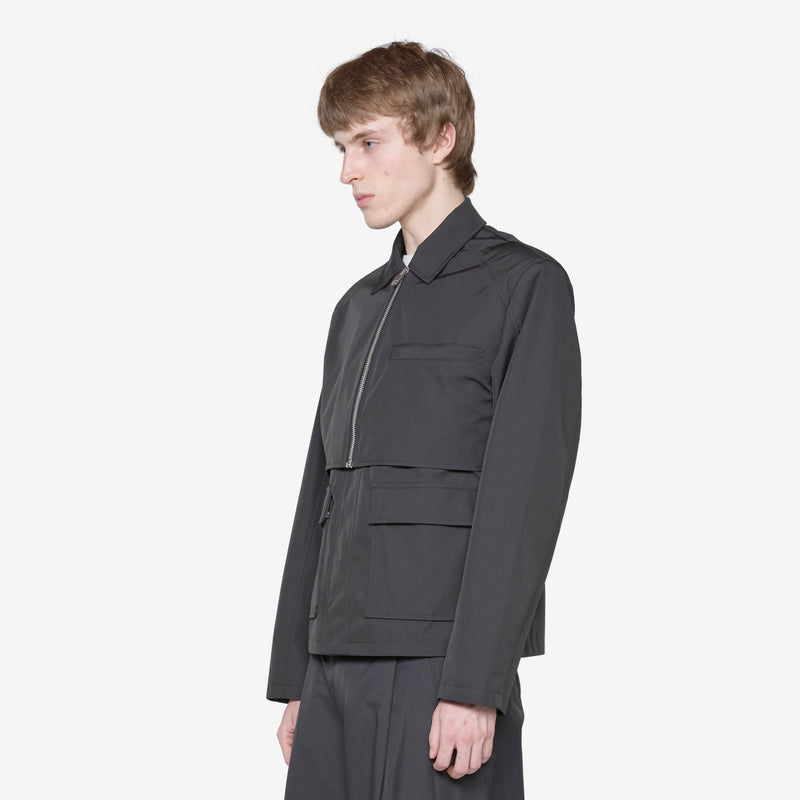 Layered Boxy Jacket Black Jackets