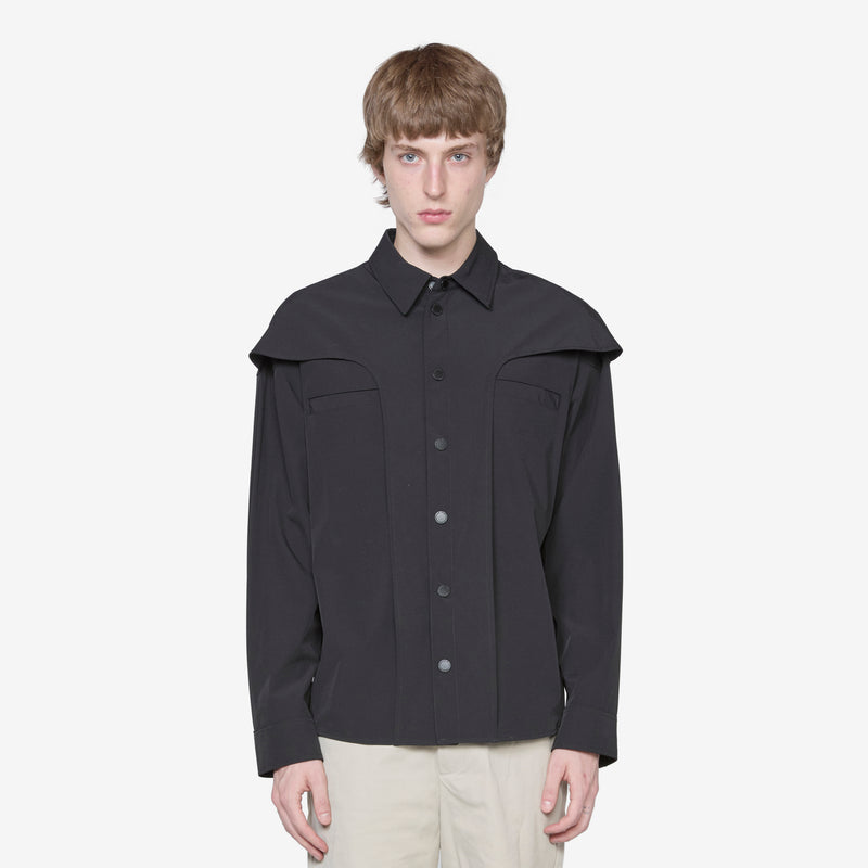 Washed Technical Shirt Black Shirts