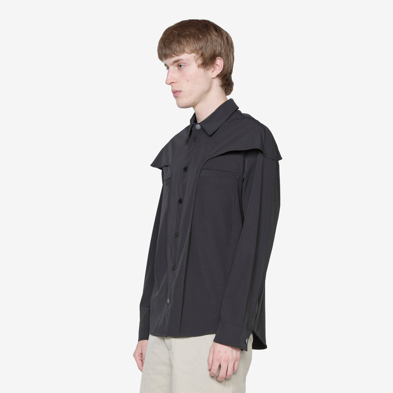 Washed Technical Shirt Black Shirts