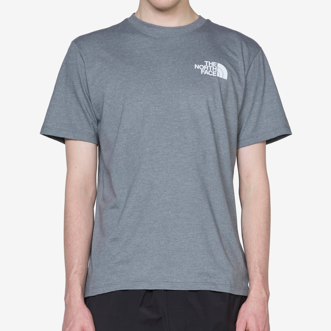Short Sleeve Box NSE T-Shirt TNF Medium Grey Heather | TNF Blue Tees