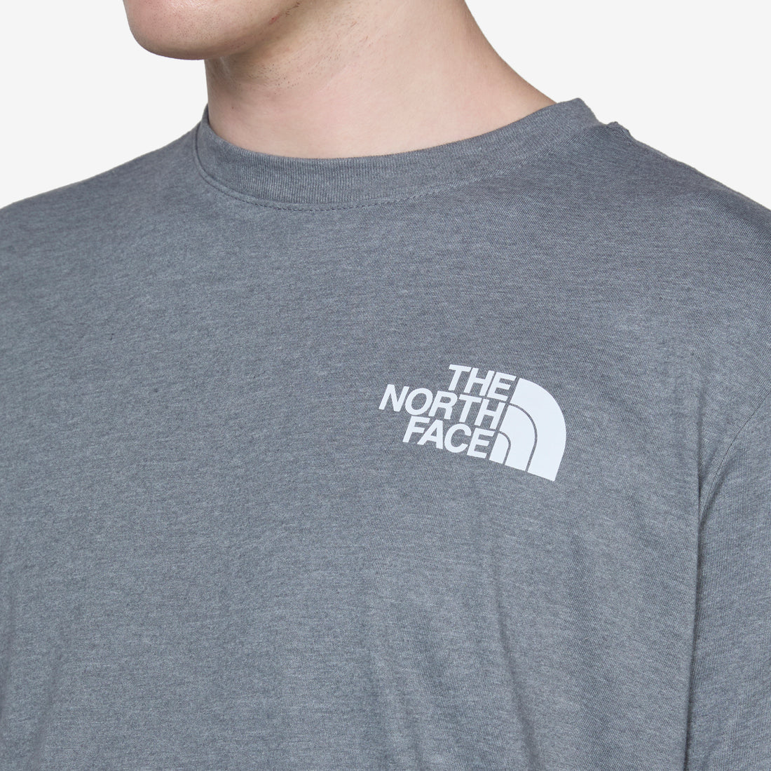 Short Sleeve Box NSE T-Shirt TNF Medium Grey Heather | TNF Blue Tees