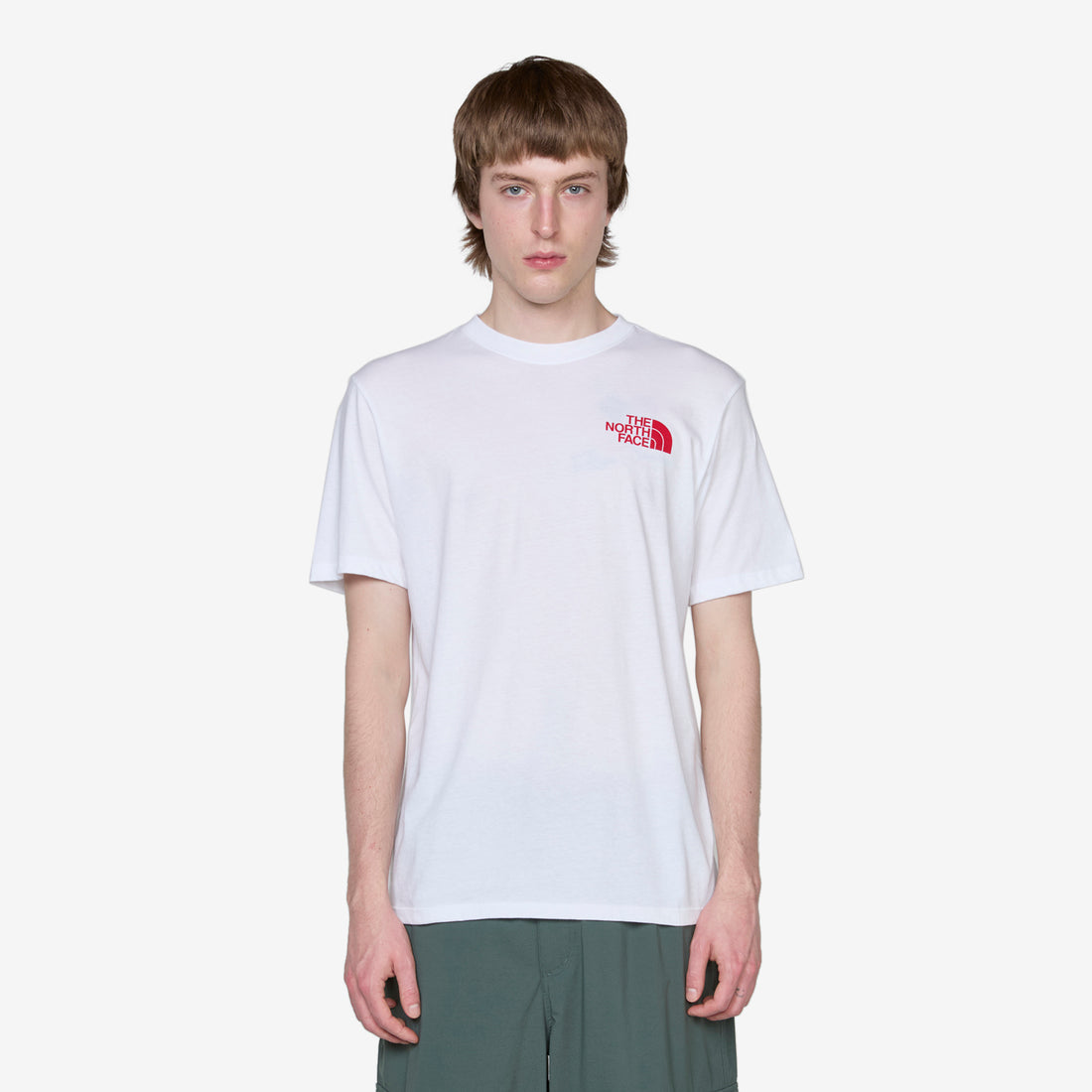 Short Sleeve Box NSE T-Shirt TNF White | TNF Red Tees