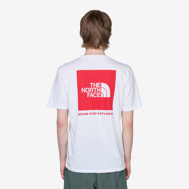 Short Sleeve Box NSE T-Shirt TNF White | TNF Red Tees