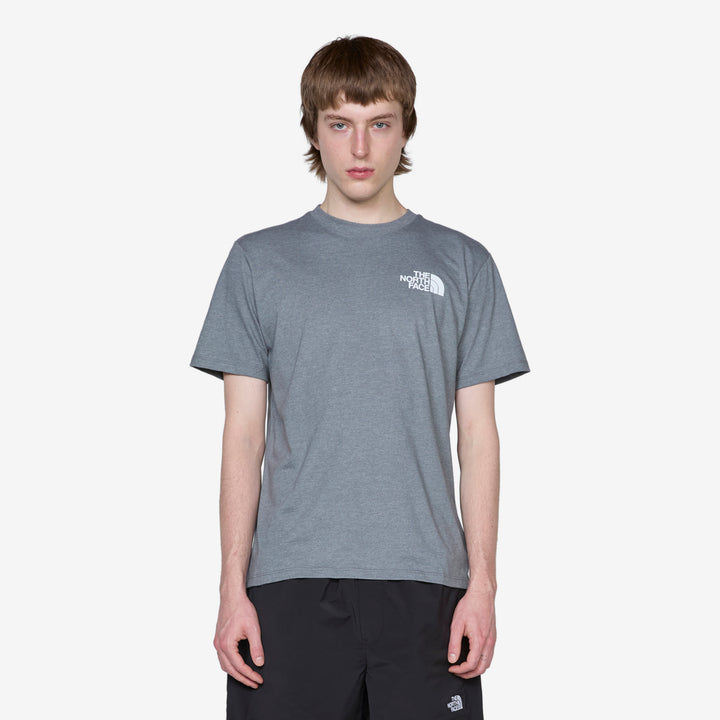 Short Sleeve Box NSE T-Shirt TNF Medium Grey Heather | TNF Blue Front
