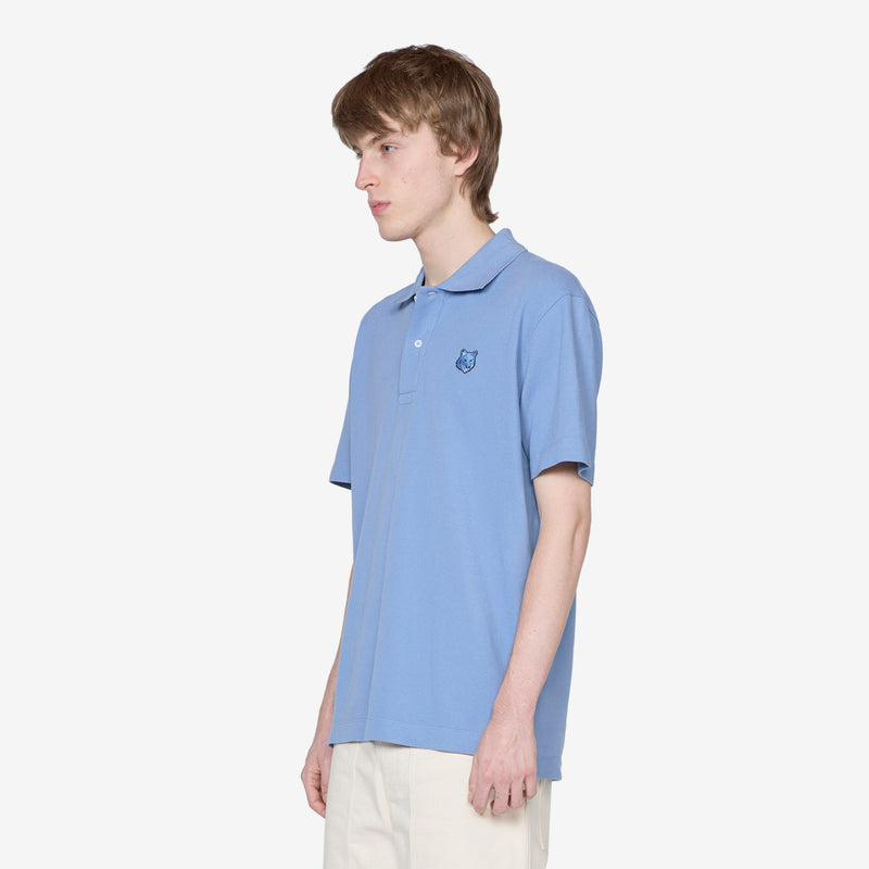Bold Fox Head Patch Comfort Polo Hampton Blue Shirts