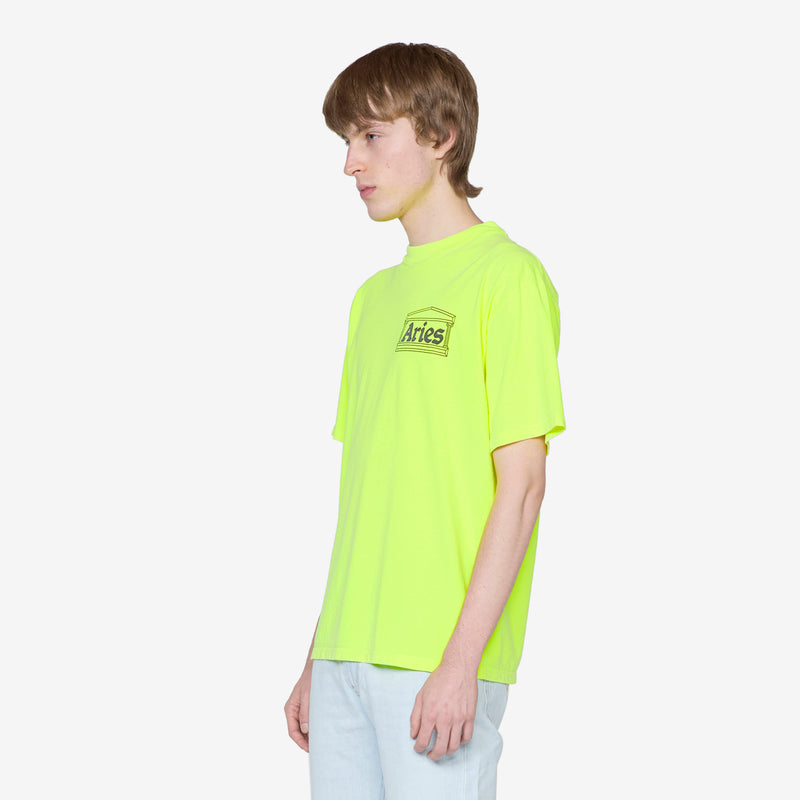 Temple Short Sleeve T-Shirt Fluoro Yellow
