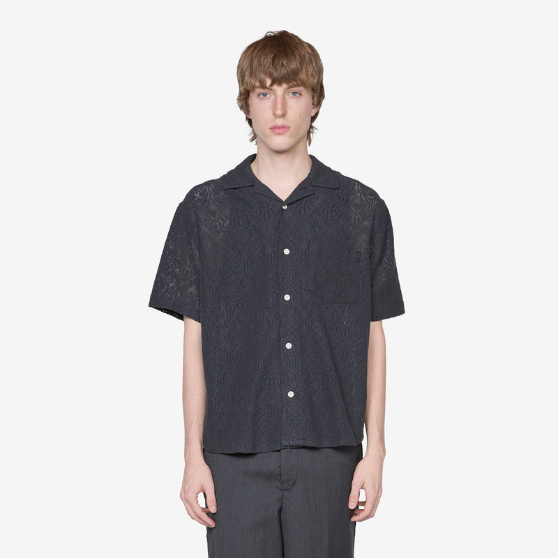Alhambra Short Sleeve Camp Shirt Black Shirts