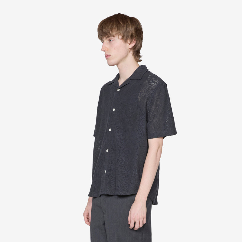 Alhambra Short Sleeve Camp Shirt Black Shirts