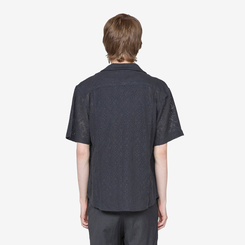 Alhambra Short Sleeve Camp Shirt Black Shirts