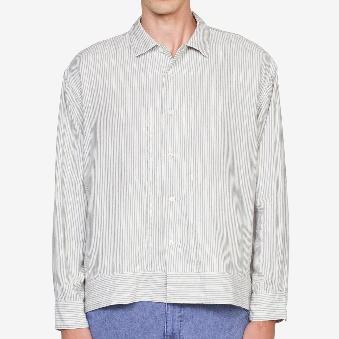 Claud Stripe Shirt Off White Shirts