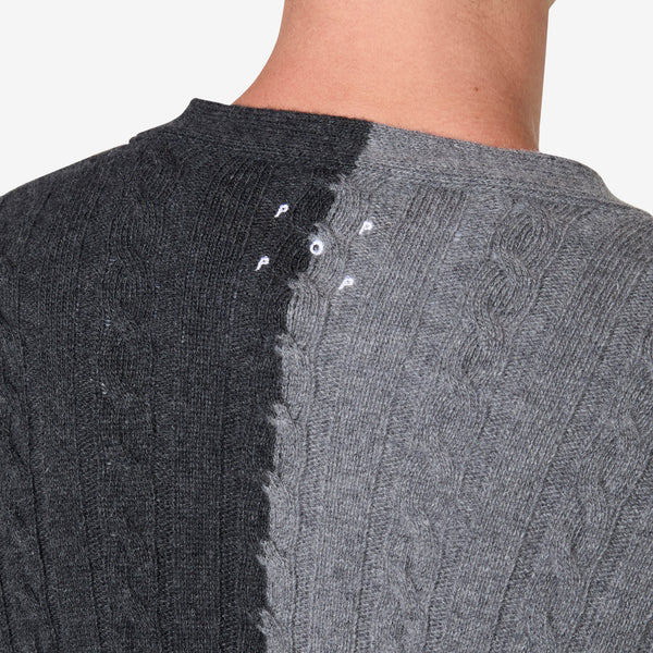 Knitted Cable Cardigan Anthracite | Charcoal Jumpers