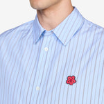 'Boke Flower' Shirt Sky Blue