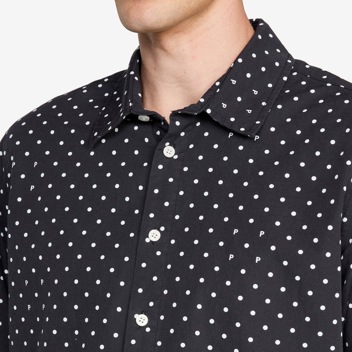 Polkadot Shirt Black | White