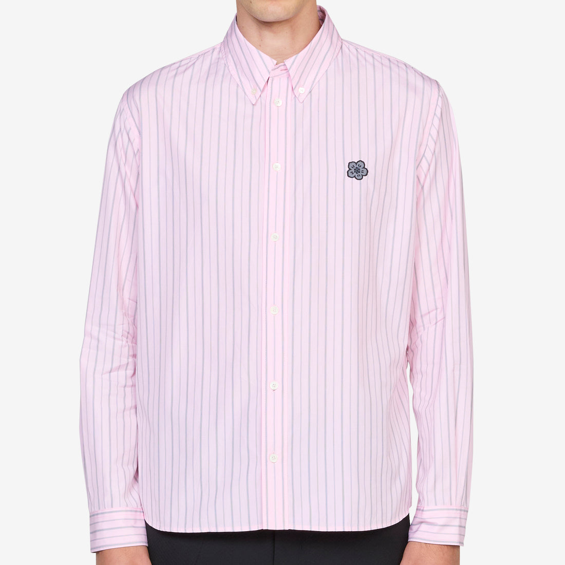 'Boke Flower' Crest Casual Shirt Pastel Pink Shirts