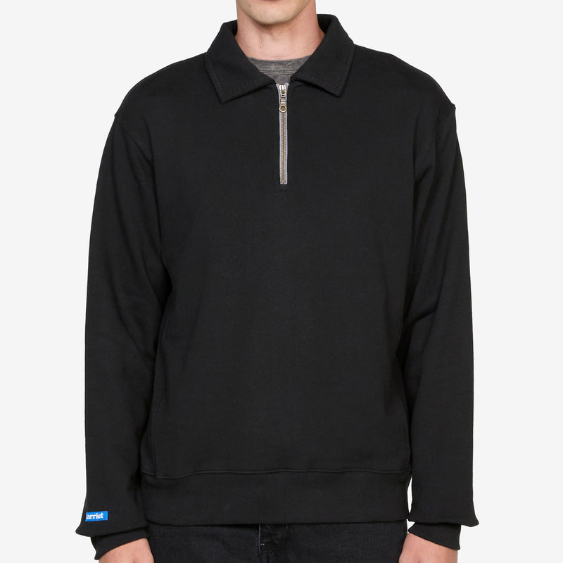 Maus 1/4 Zip Fleece Black Jumpers