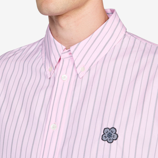 'Boke Flower' Crest Casual Shirt Pastel Pink Shirts