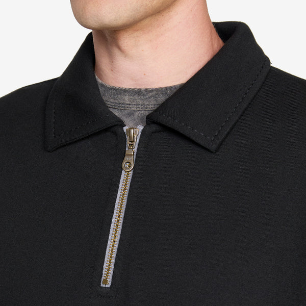 Maus 1/4 Zip Fleece Black Jumpers