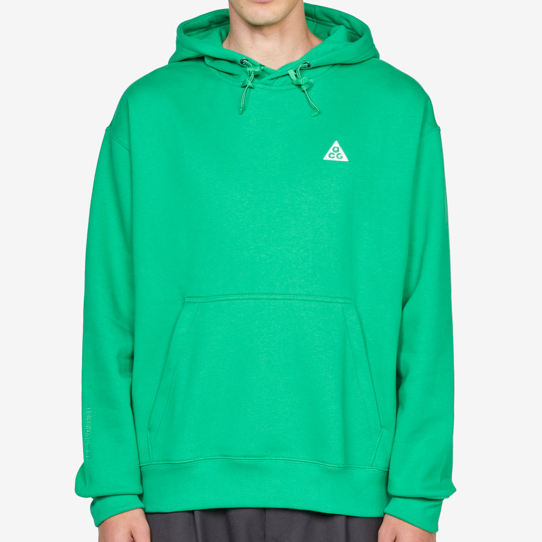 ACG Therma-FIT Fleece Pullover Hoodie Stadium Green | Light Khaki | Summit White Jumpers