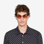 Marathon Matte Black | Orange Solid Lens
