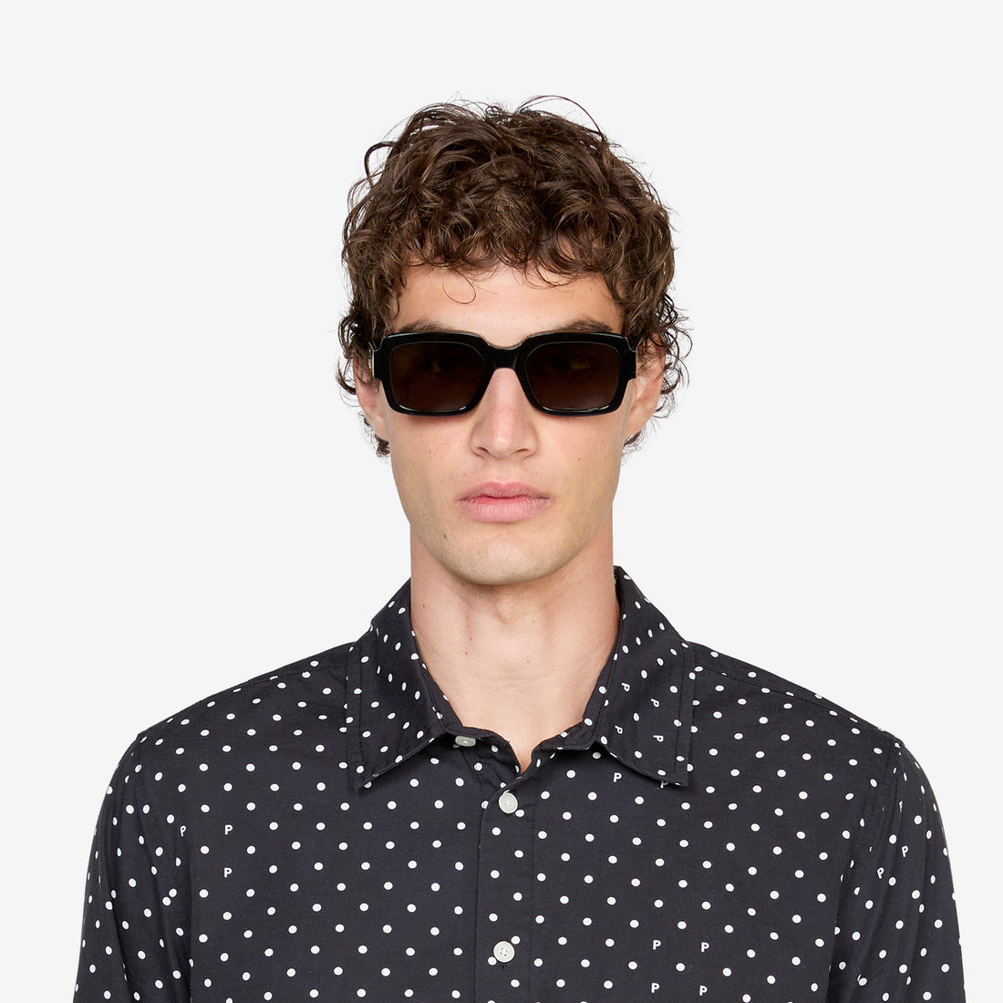 Apollo Black | Green Solid Lens Eyewear