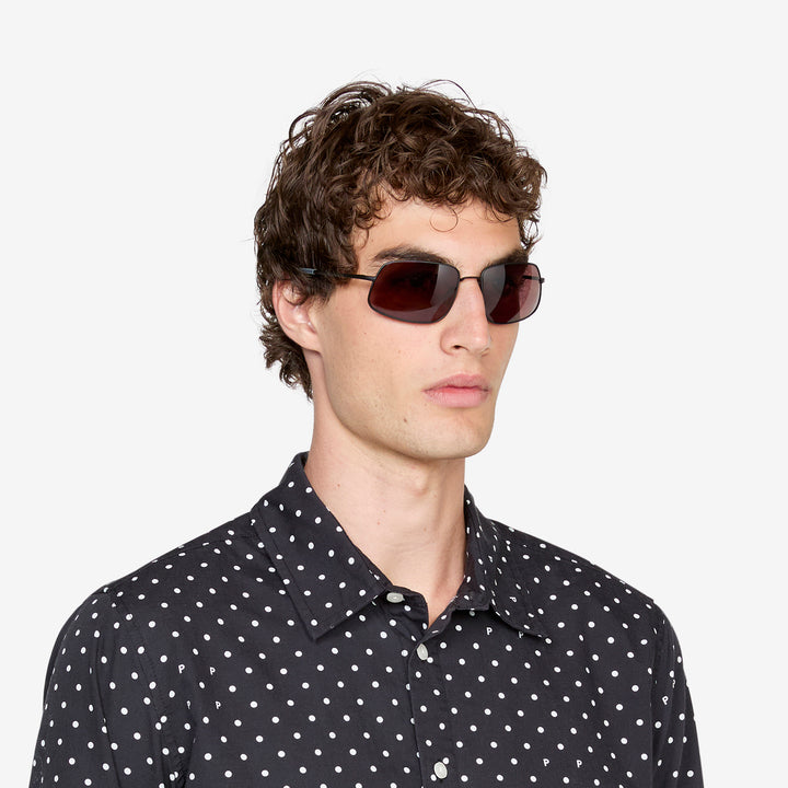 Wave Matte Black | Rose Solid Polarised Lens