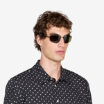 Marathon Matte Black | Green Solid Polarised Lens