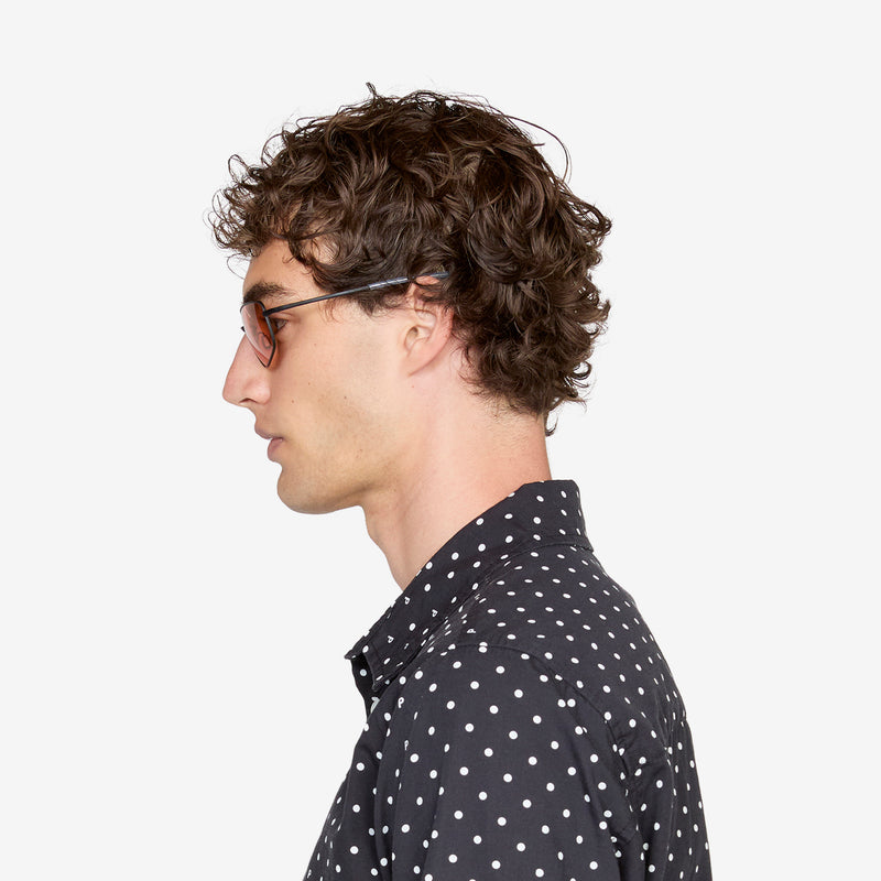 Marathon Matte Black | Orange Solid Lens Eyewear