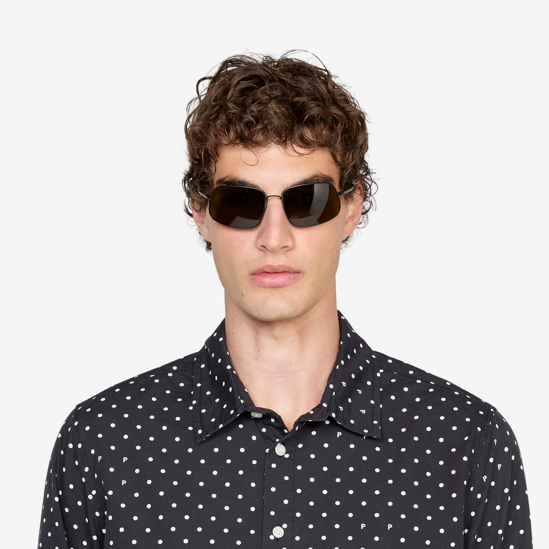 Wave Matte Black | Green Solid Polarised Lens Eyewear