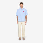 'Boke Flower' Shirt Sky Blue