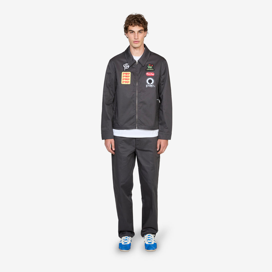 Full Zip Worker Jacket Anthracite Jackets